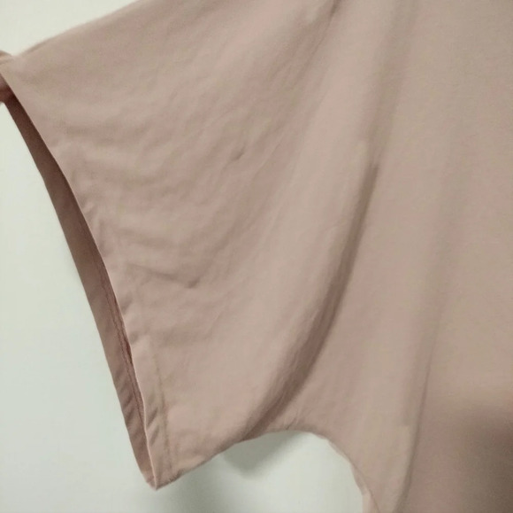Tricot by C'est Toi Blush Dusty Pink Size Small Tie Front Dolman Top Blouse - Picture 2 of 7